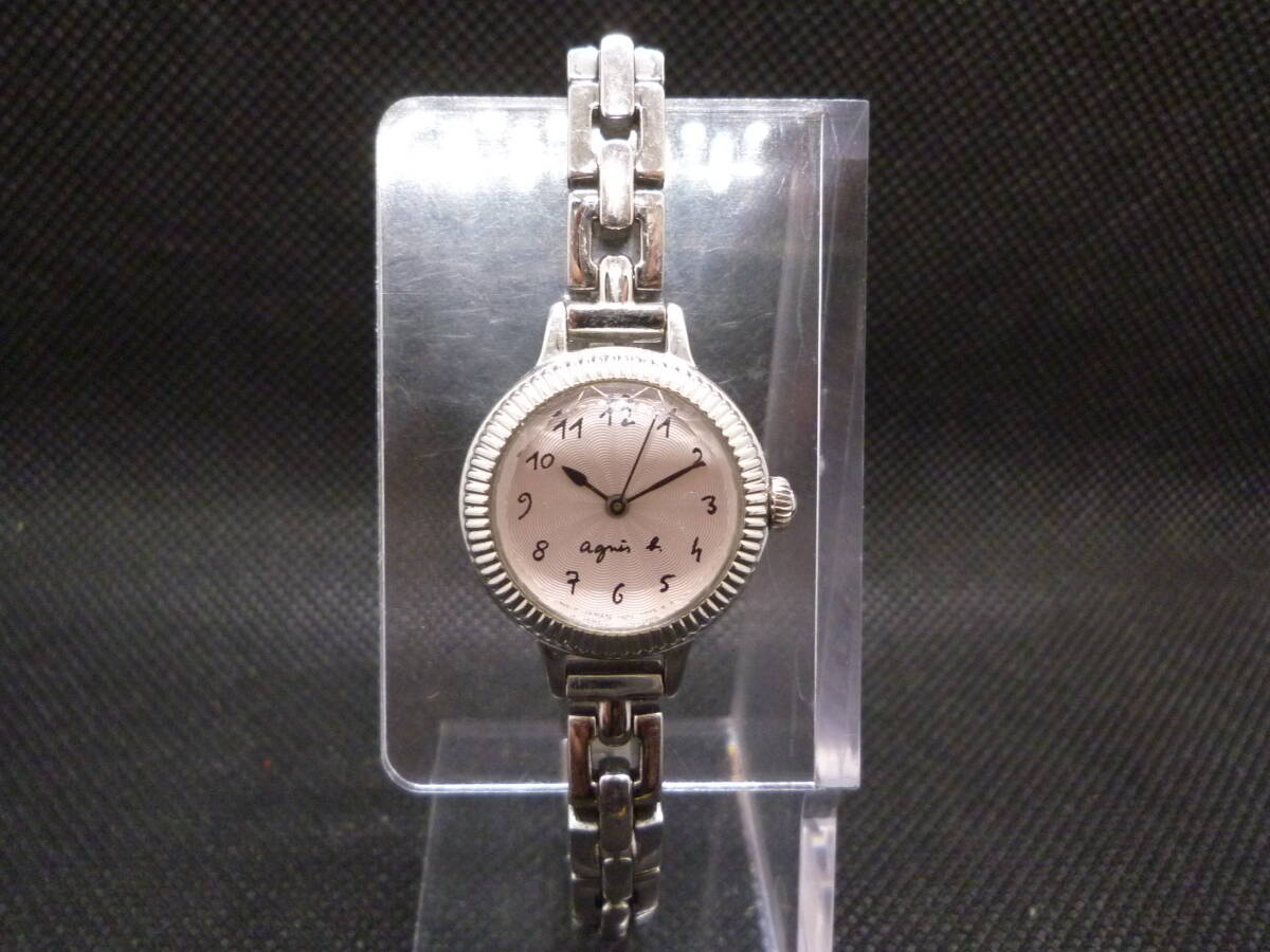 J25184) 中古 腕時計 アニエスベー agnes b.1N01-0RR0 腕回り 約153mm 未稼働 ジャンク品 ※発送ゆうパケットポストmini(送料当方負担)_画像2