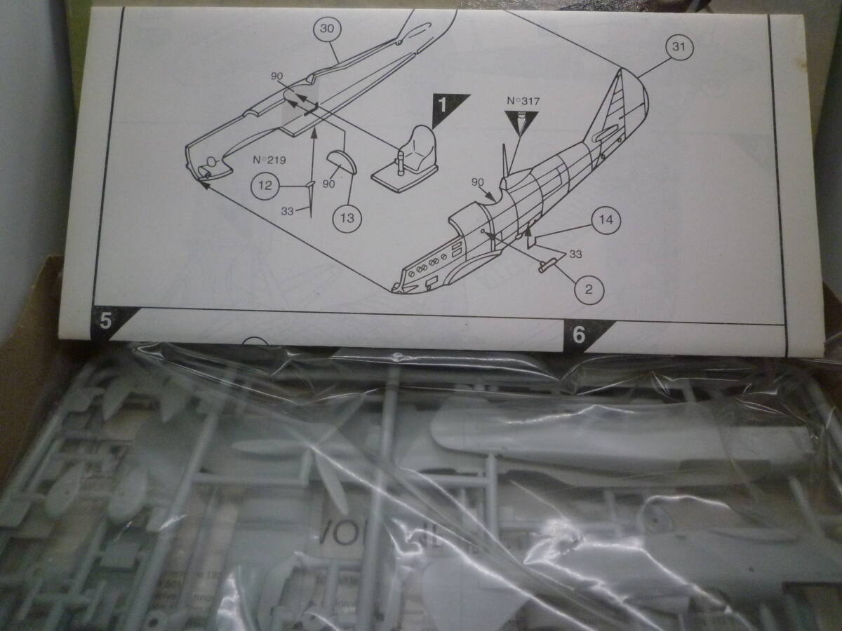 中古 未組立て プラモデル プラモ エレール HELLER 1/72 DEWOITINE D 510 デボワチン D510 80219_画像4