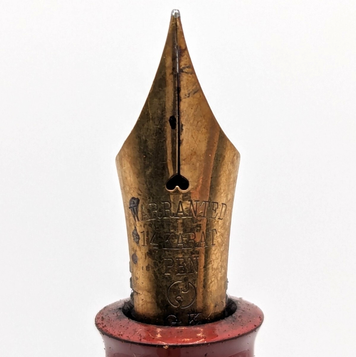 【9Y62】1円スタート WARRANTED ワランテッド ペン先 刻印 14K 14KARAT 万年筆 文房具 筆記用具_画像5