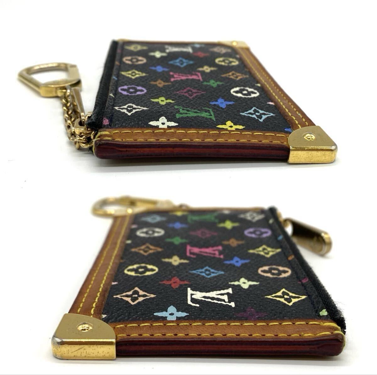 【10山12】1円スタート LOUIS VUITTON / CA0026 モノグラム マルチカラー ポシェット クレ コインケース 小銭入れレディース _画像4