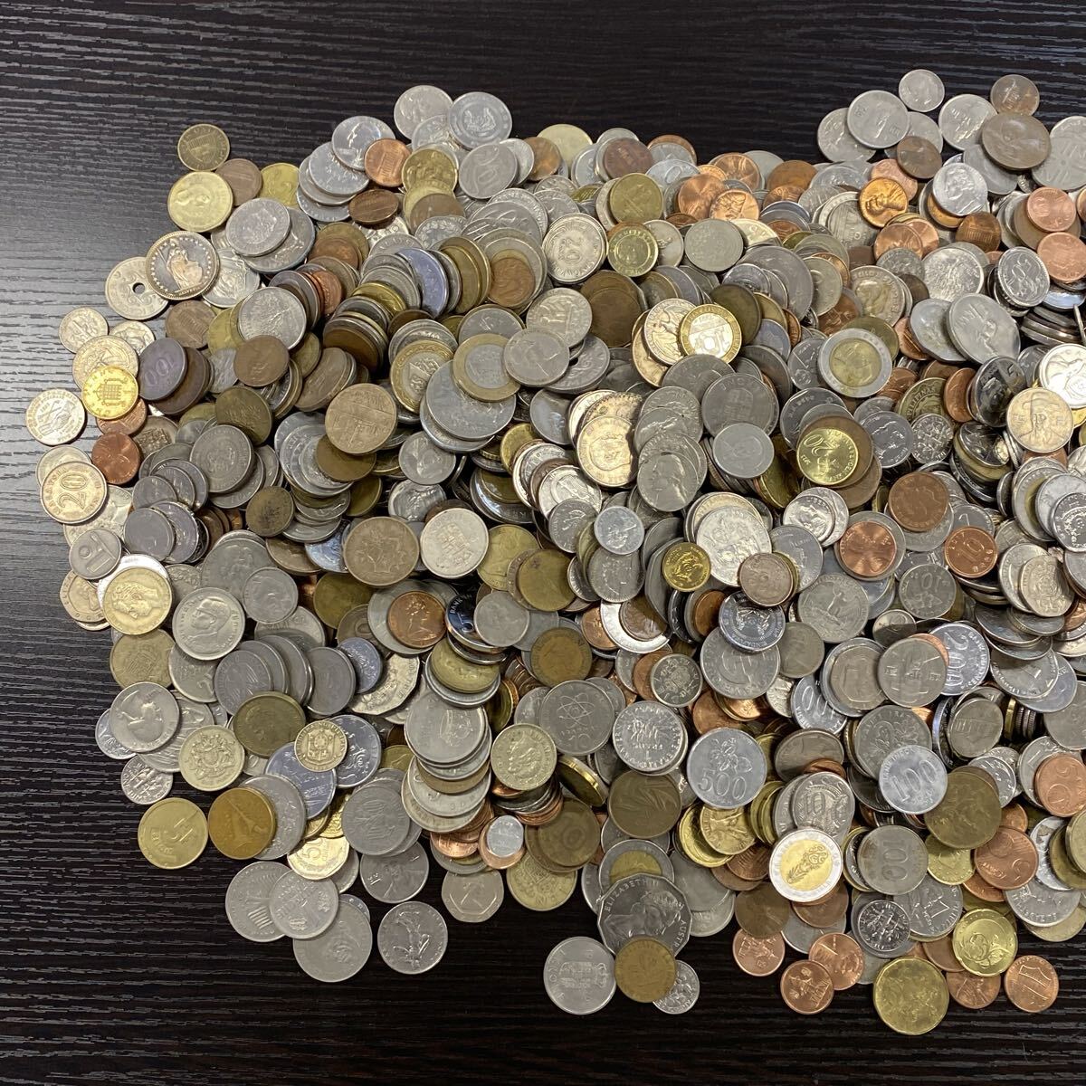 【9A47】1円スタート 海外 古銭 紙幣 まとめ インドネシア シンガポール アメリカ 韓國(guó) ウォン セント ペソ 他 重量 約10.12kg コイン 硬貨
