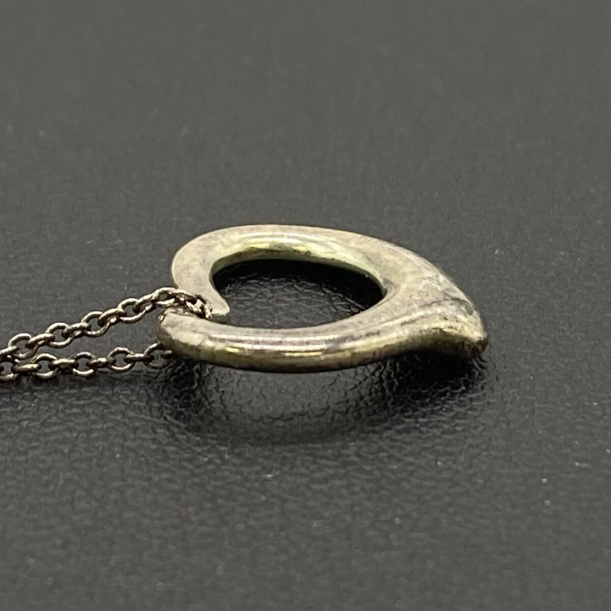 【10T8】1円スタート Tiffany & Co. / オープン ハート ペンダント sv925 刻印あり ネックレス シルバー 全長約42cm 重量約2.6g_画像7