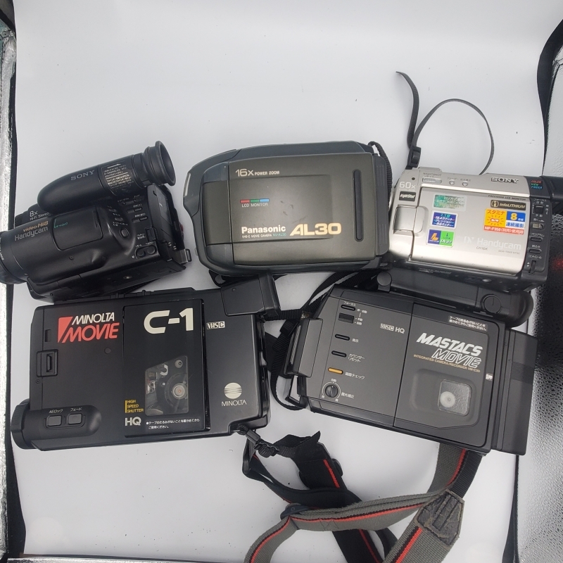 ビデオカメラ まとめ売り 5点 / MINOLTA / Panasonic / SONY / ジャンク品 【EA135】_画像1