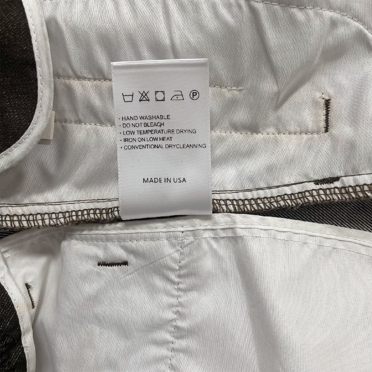 高級 定価4万 FRANKLIN MUSK・アメリカ・ニューヨーク発 デニムパンツ 綿混 通気 ワイドパンツ スウェットパンツ カジュアル 日常 サイズ3_画像8