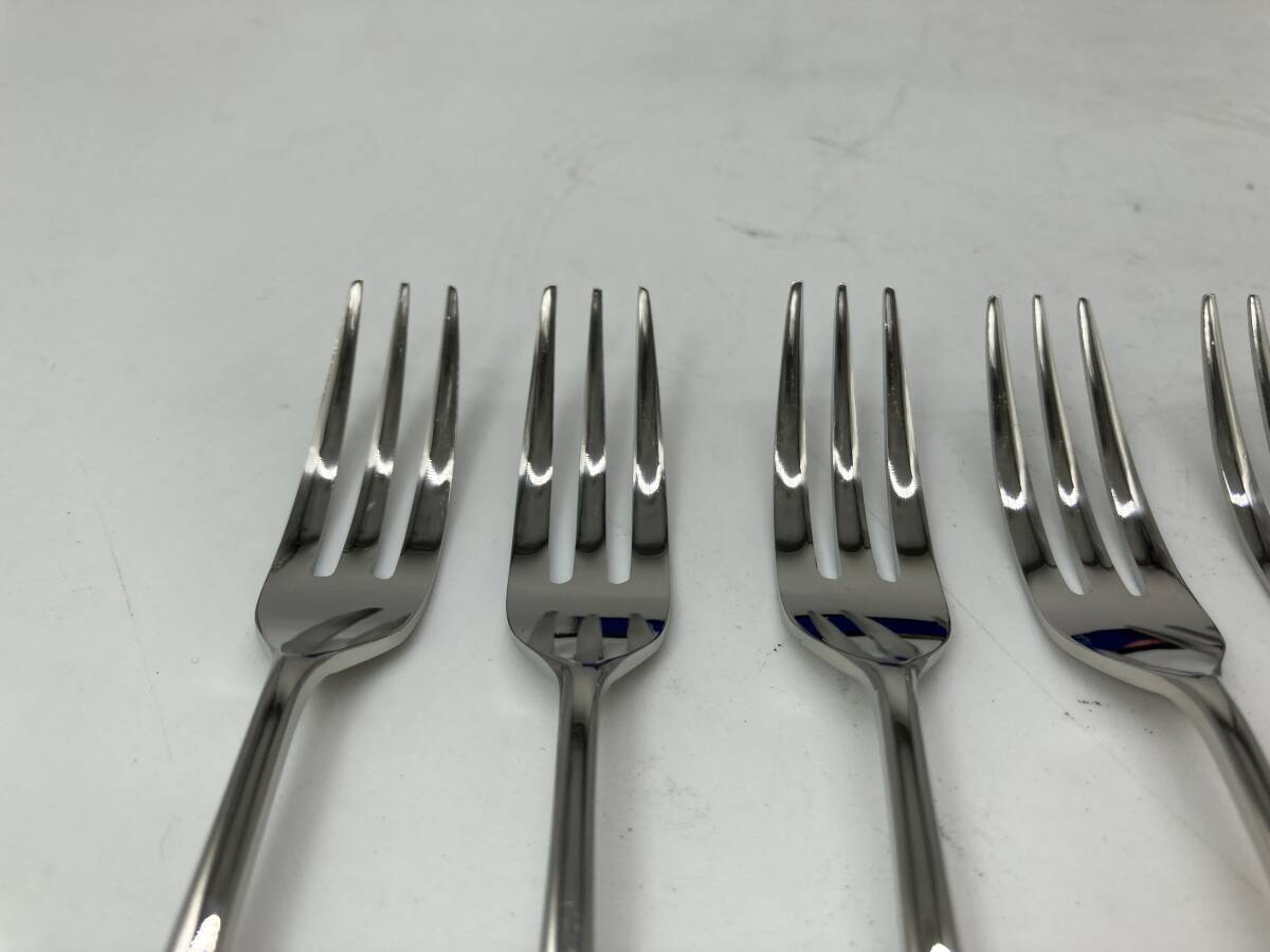 京都8★ カトラリー スプーン フォーク ステンレス 飯田金物 ケース付き 12本セット_画像5