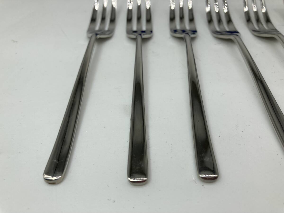 京都8★ カトラリー スプーン フォーク ステンレス 飯田金物 ケース付き 12本セット_画像6