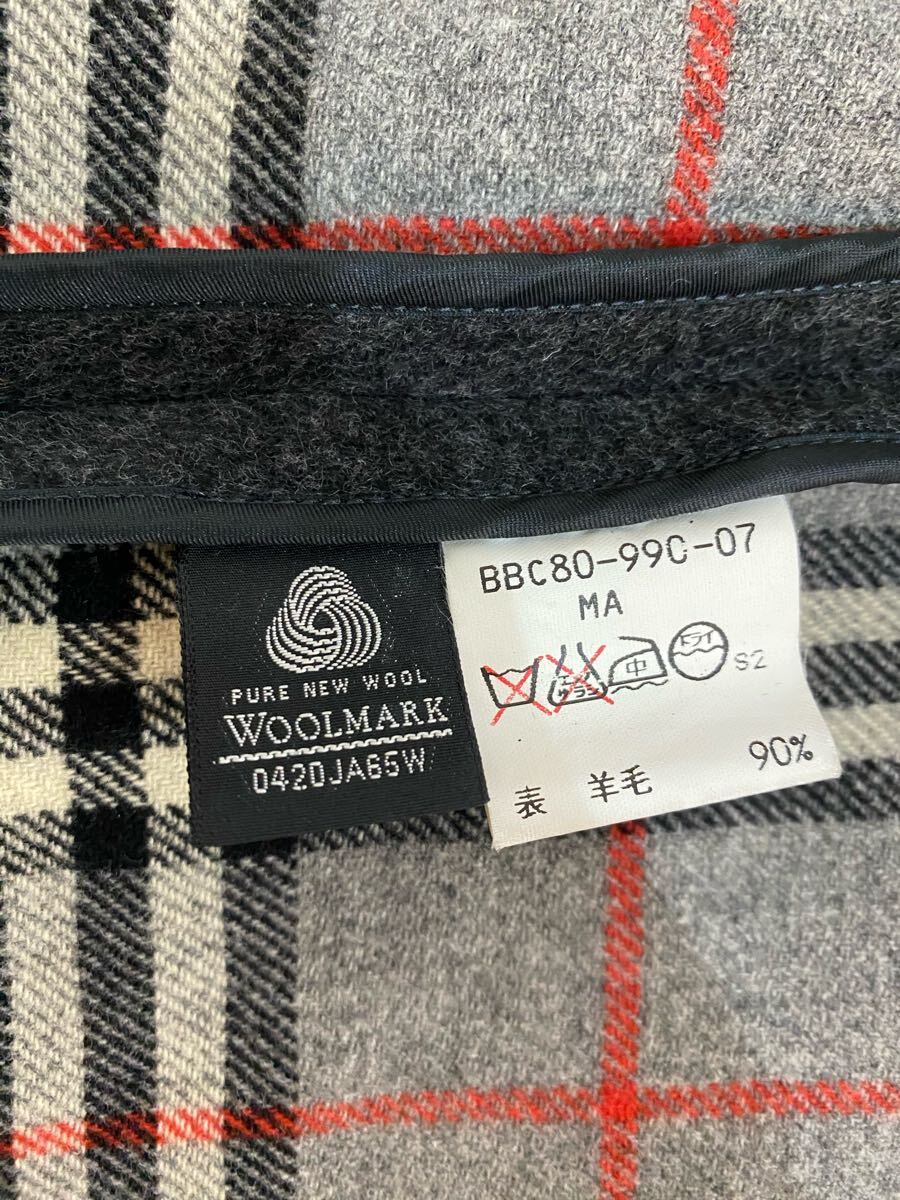 sh1501 Burberry's ダッフルコート ダークグレー バーバリー_画像9