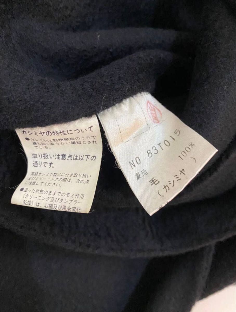 sh1491 チェスターコート ロングコート 黒 カシミヤ 秋冬_画像6