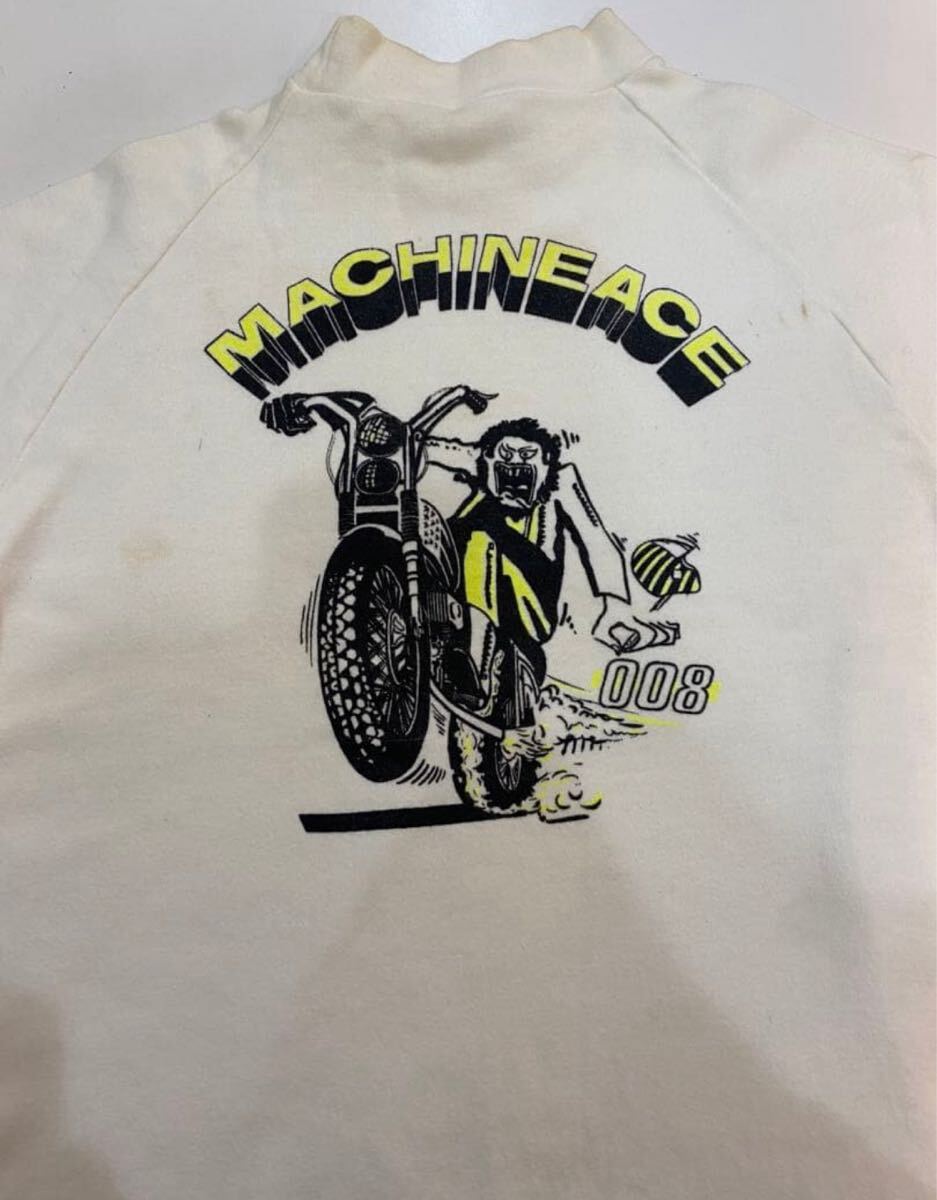 sh1460 ホワイト Tシャツ プリント ヴィンテージ　バックプリント_画像6