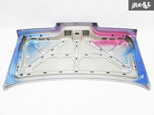 日産 純正 S13 シルビア リア ノーマル トランク フード パネル ブルーメタリック系 即納_画像7