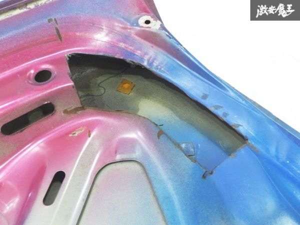 日産 純正 S13 シルビア リア ノーマル トランク フード パネル ブルーメタリック系 即納_画像9