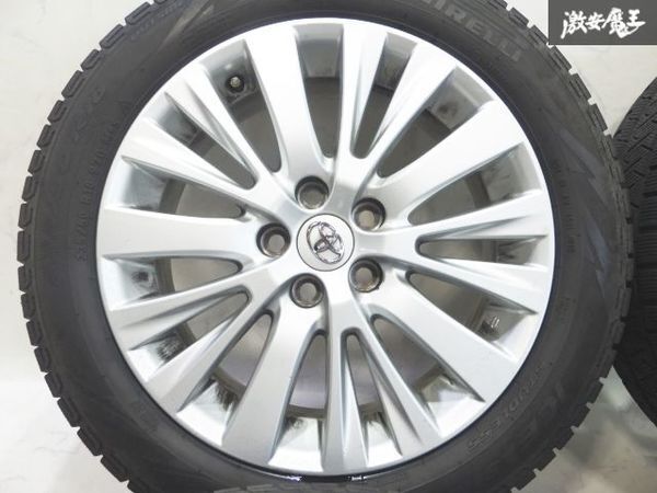 * Toyota оригинальный ANH20W Vellfire поздняя версия 18 дюймовый 7.5J +45 5 дыра PCD114.3 колесо 4шт.@ Pirelli 235/50R18 2019 год зимние шины есть