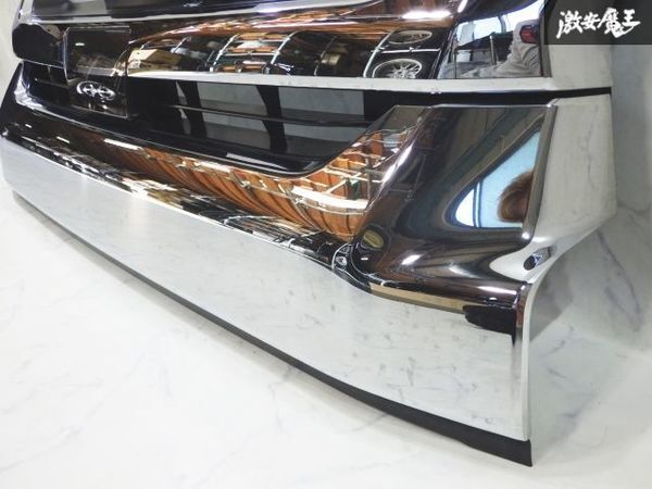 ★割れ無し★ トヨタ 純正 200系 ハイエース スーパーGL ワイド 5型 ミリ波レーダー プリクラ 通常メッキ フロントグリル 53100-26600 即納_画像3