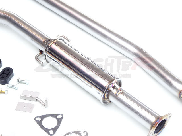 送料H★EF9グランドシビックステンレスセンター出しストレートマフラー★ゼロファイター JDM USDM EF3 直管 環状 civic サーキット_画像6