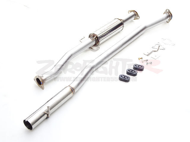 送料H★EF9グランドシビックステンレスセンター出しストレートマフラー★ゼロファイター JDM USDM EF3 直管 環状 civic サーキット_画像1