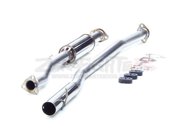 送料H★EF9グランドシビックステンレスセンター出しストレートマフラー★ゼロファイター JDM USDM EF3 直管 環状 civic サーキット_画像2