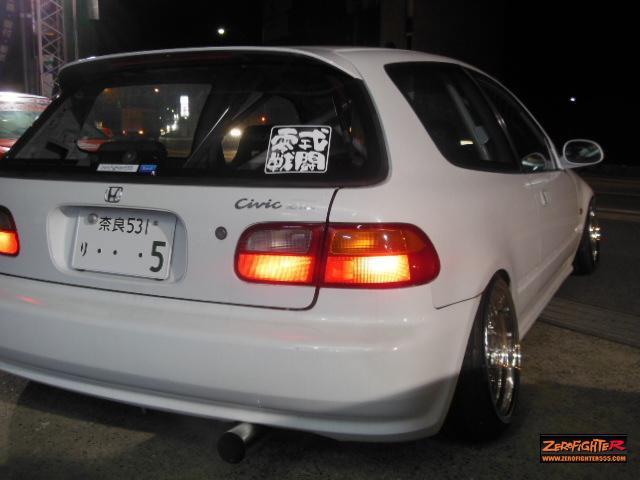 送料メール便★ゼロファイター零式戦闘ロゴステッカー白★JDM EK9 EG6 EF9 EK4 EJ1 EJ7 GK5 DC5 DC2 DB8 EF8 JA4 JDM CL7 タイプR VTEC_画像6