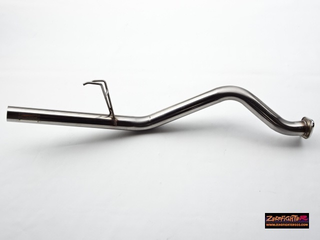送料C★EK3シビックフェリオゼロファイターリアピースステンレスストレートマフラー★D15B JDM USDM直管環状4ドアEKフェリオ Made in JAPAN_画像1