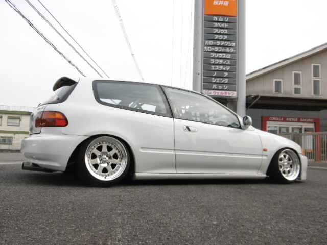 送料C★EFシビックCR-X ゼロファイターSPEC-Lフルタップ式車高調★JDM USDM EF9 EF3 EF2 EF8 EF7 CR-X CRX スタンス グランドシビック 環状_画像9