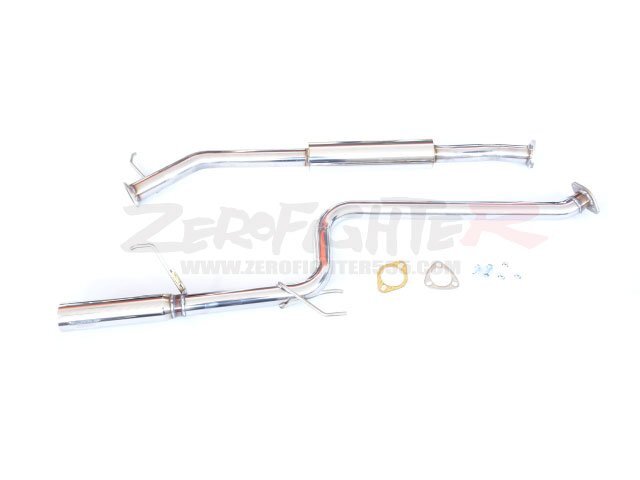 送料G★CL7アコードユーロR ゼロファイターストレートマフラー(右出し)★K20A 直管 センターパイプ リアエンド 競技専用 イベント_画像2
