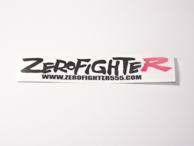 送料メール便★ゼロファイターロゴステッカーW200白黒★EK9 EF9 EG6 シビック DC2 DC5インテグラ タイプR VTEC ホンダGK5 フィット JDM FD2_画像2