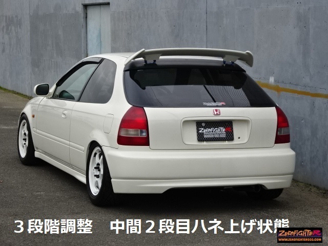 送料A★EK9シビックタイプR純正リアウィングアジャスターキット★調整式EK4 JDM USDM カチ上げ 羽 EK3 環状 サーキット ハッチバック_画像9
