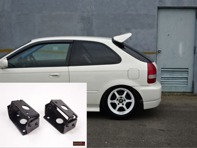 送料A★EK9シビックタイプR純正リアウィングアジャスターキット★調整式EK4 JDM USDM カチ上げ 羽 EK3 環状 サーキット ハッチバック_画像1
