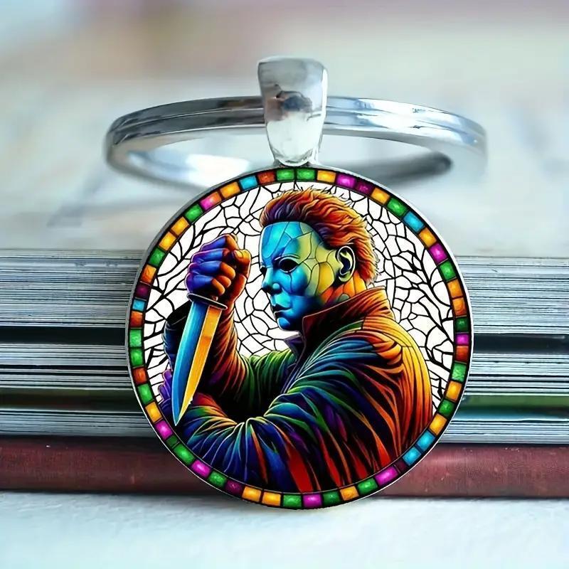 HALLOWEEN Michael ぷっくり立体キーホルダー_画像1