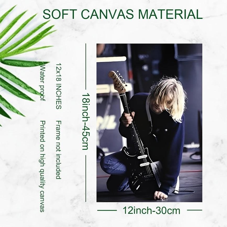 Nirvana Kurt Cobain live 防水加工キャンバスポスター_画像2