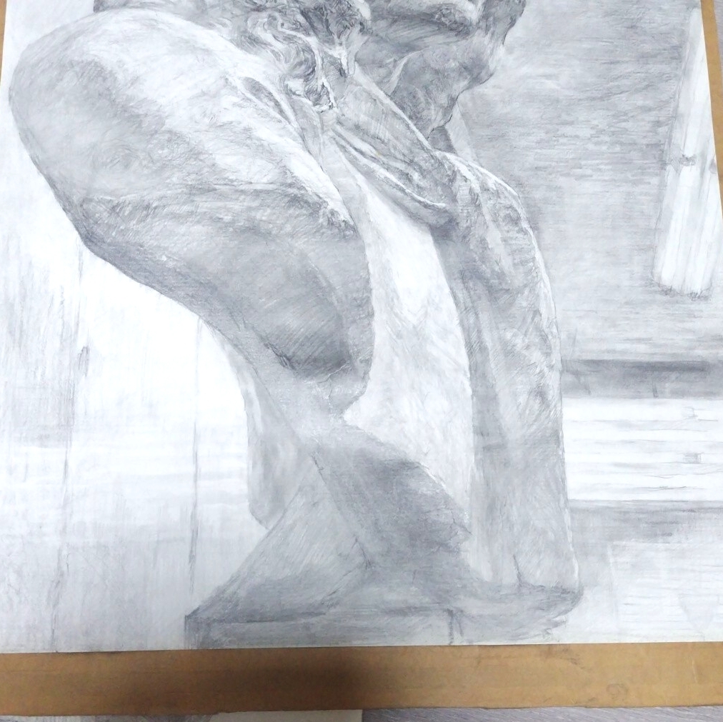 3点まとめて◆東京芸術大学 日本画 合格者 真作 参考作品◆静物着彩 石膏デッサン 絵画 水彩画 静物画 素描 参作 透明水彩 入試_画像10
