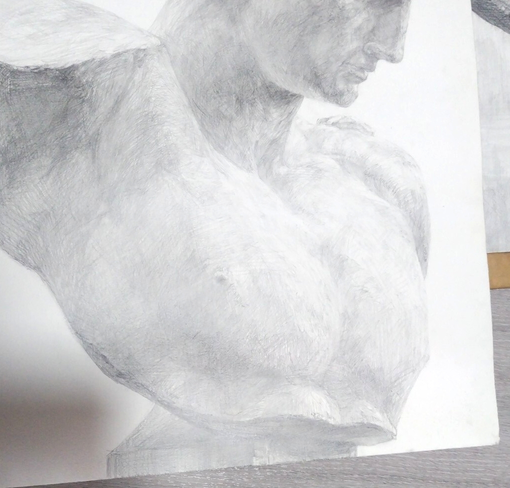3点まとめて◆東京芸術大学 日本画 合格者 真作 参考作品◆静物着彩 石膏デッサン 絵画 水彩画 静物画 素描 参作 透明水彩 入試_画像7