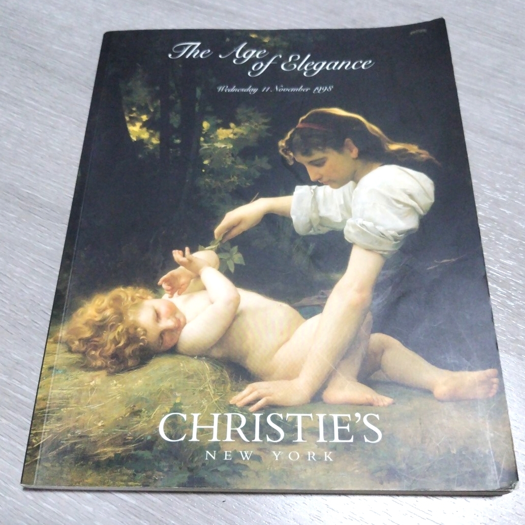 図録 カタログ◆クリスティーズ ニューヨーク オークション 1998/The Age of Elegance Wednesday 11 November 1998/絵画/sskw1_画像1