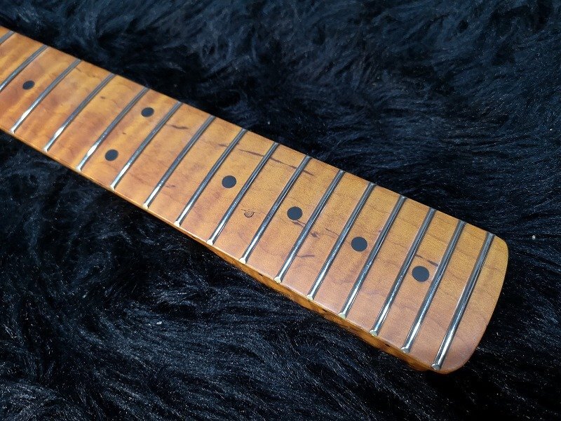 ■価格応談!!★Stratocaster ST Neck Flame Maple 22F ストラト・リプレイスメントネック トラ目 新品・アウトレット特価! G1P21167_画像4