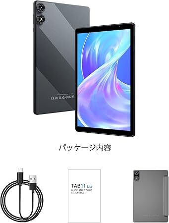 1164 タブレット 10インチ Android15 3GB RAM+32GB ROM 1280*800 IPS ディスプレイ 6000mAh 5G WiFi6 GMS認証 Bluetooth5.2 ケース付き_画像4