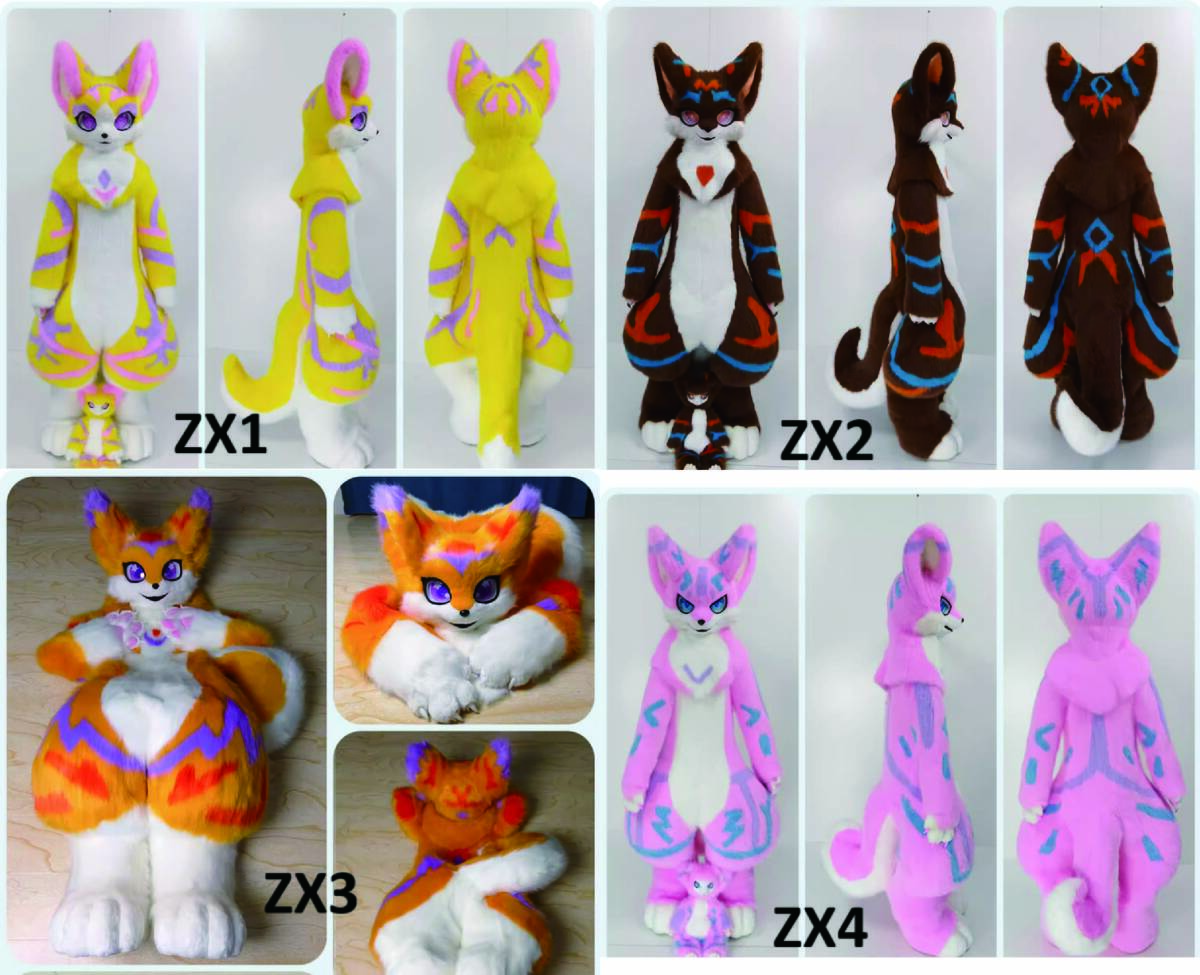 ケモノ着ぐるみ（全身・フルスーツ） 人形付き　マスク fursuit kigurumi cosplay ZX_画像2