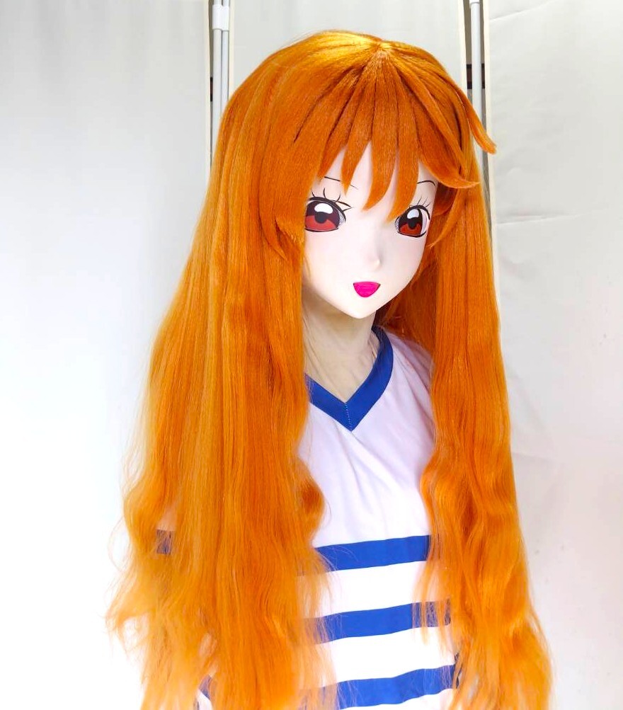 【鍵・衣装・肌タイ割引付全頭面】ナミ　着ぐるみ　マスク　美少女 kigurumi mask_画像5