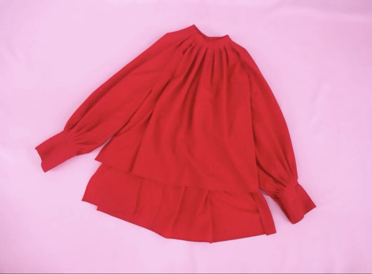  красивый прекрасный товар LE PHILru Phil мягкий блуза туника красный 