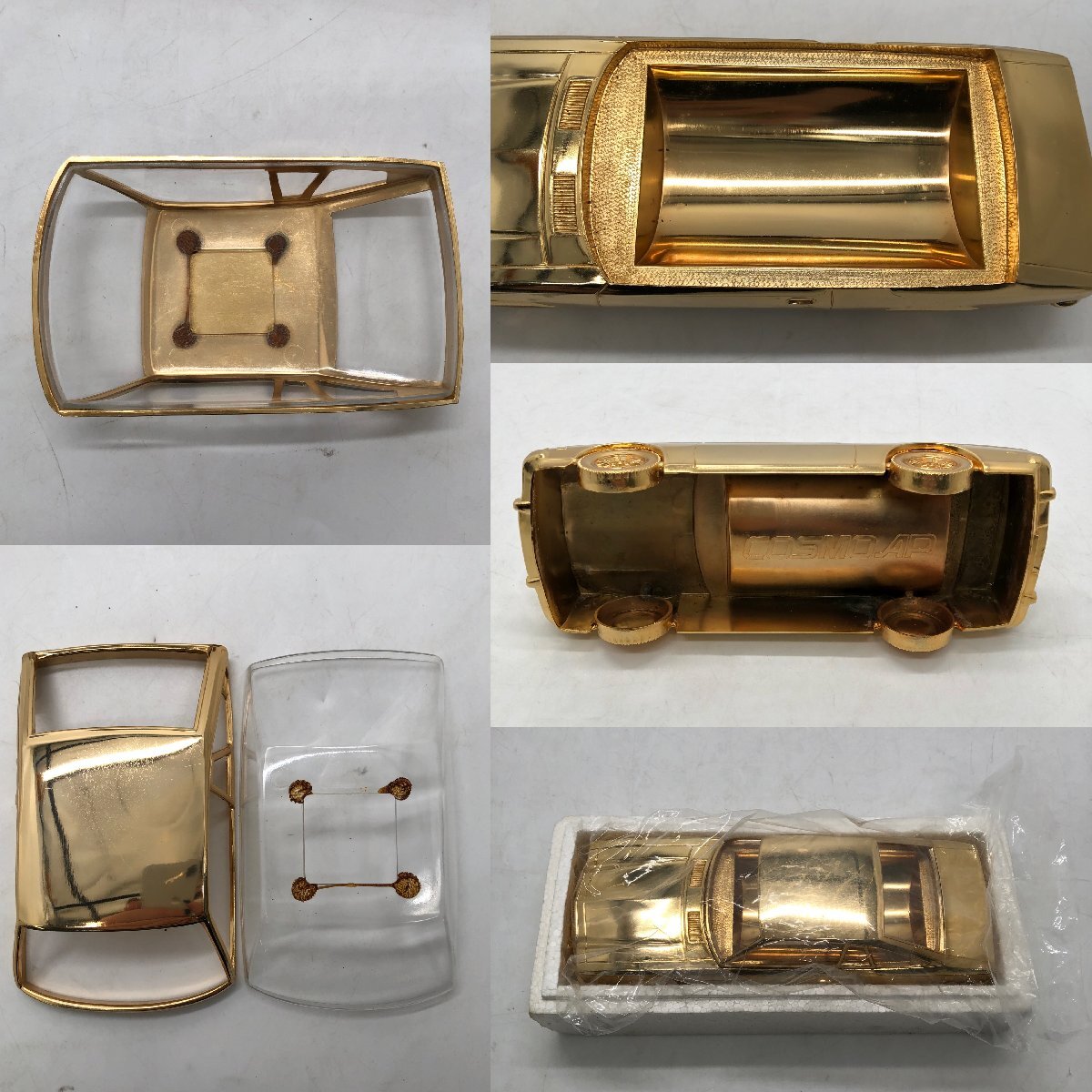 ◎P590 MAZDA COSMOAP シガレットケース 昭和レトロ シガー喫煙具 金色(ma)_画像3