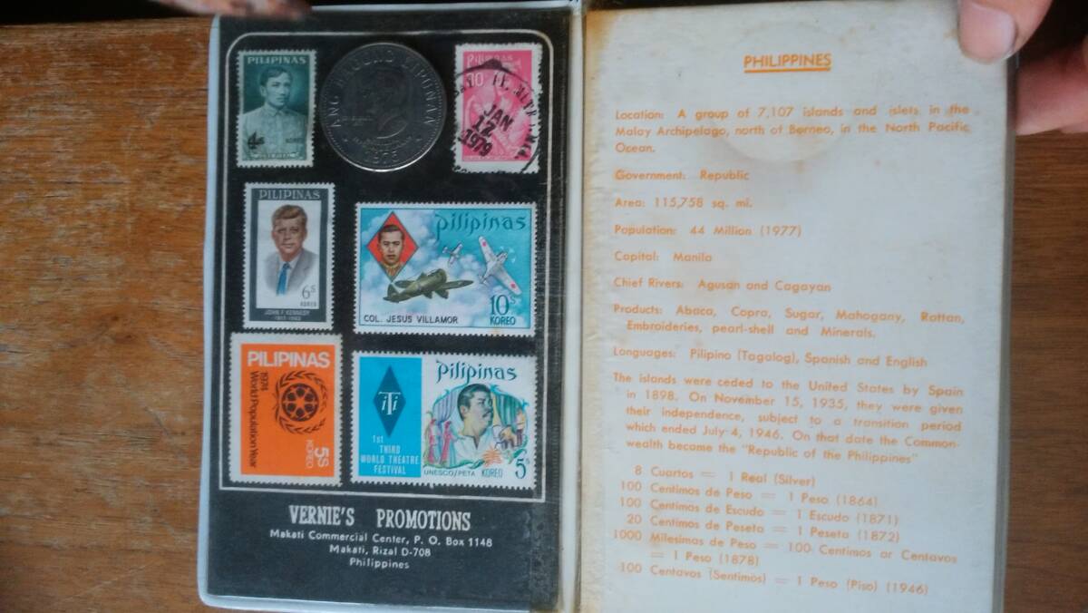 コイン・紙幣 フィリピン 1977年ごろの土産? 並品です Ⅷ_画像4