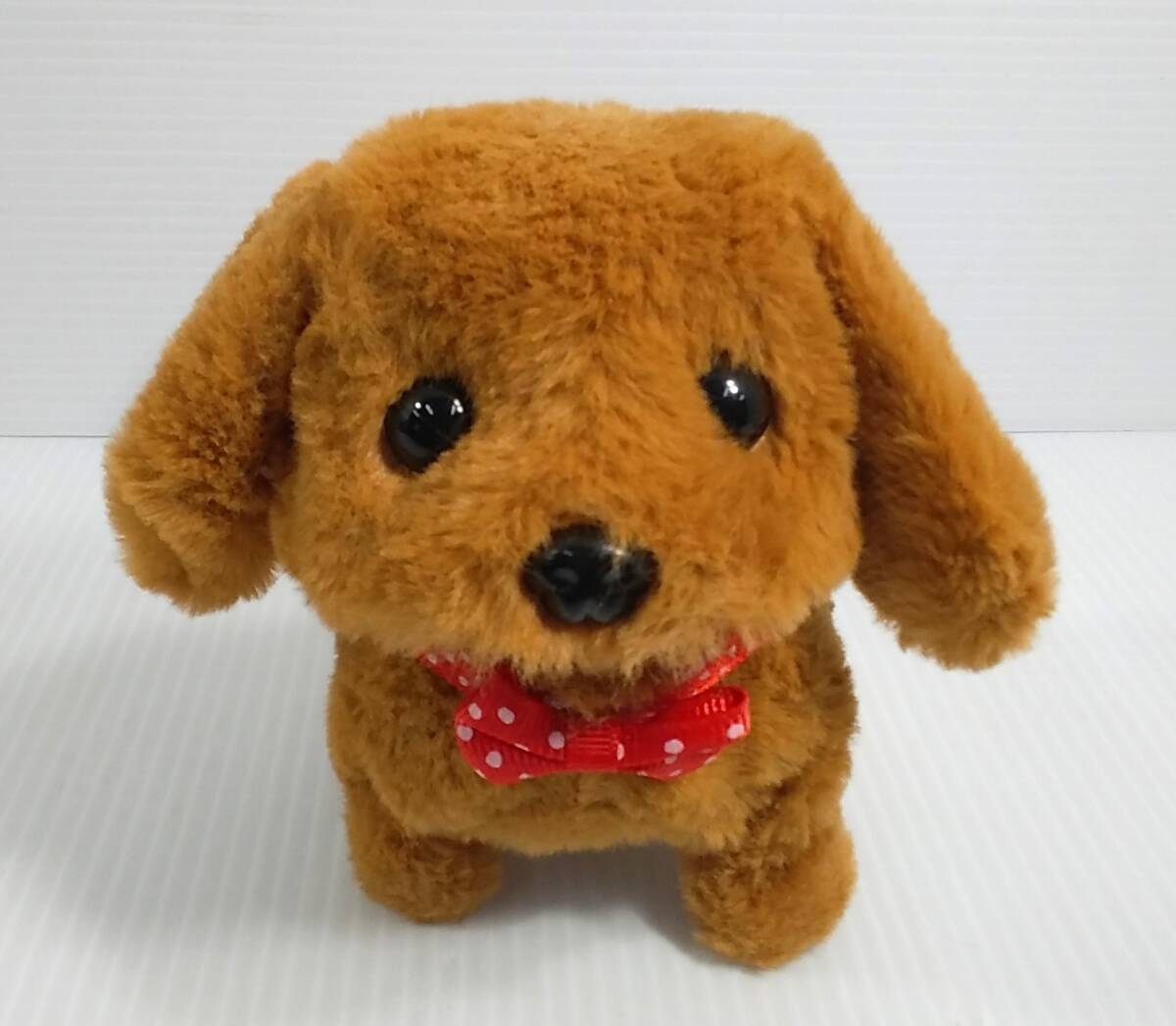 トイプードル？ 動くぬいぐるみ 犬　電池式 ピーナッツクラブ ※歩行・鳴き声の動作確認済み・商品説明欄必読ください【D-13】_画像1