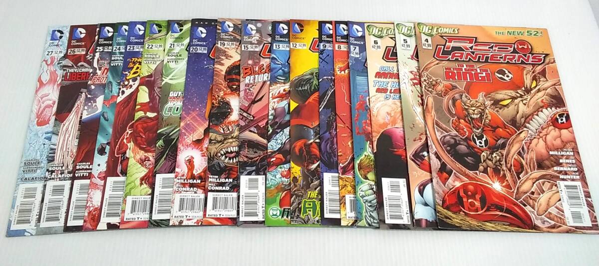 アメコミ レッドランタン Red Lanterns 不揃い18冊セット 2012 2013 2014 DCコミックス 洋書【D-10】_画像1