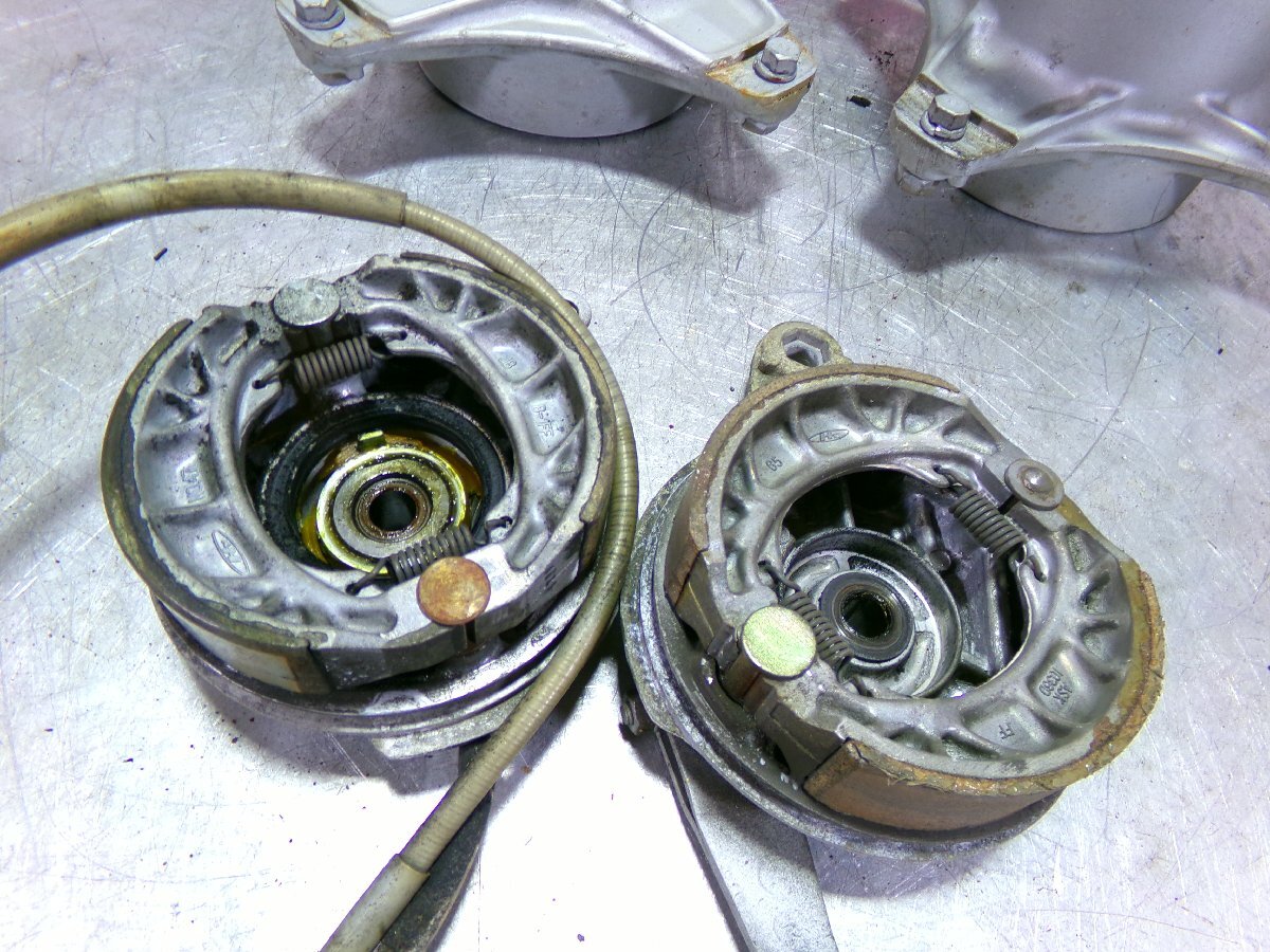 6V ダックス/DAX ST50-5063***前後4本ハブ&ドラム＆シャフト&メーターケーブル/当時物/10_画像3