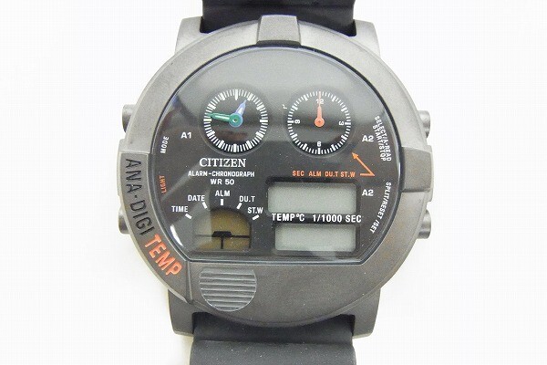 Z1418-Y25-6551◎ CITIZEN シチズン 8989-S126762 メンズ クォーツ 腕時計 現状品①◎_画像1