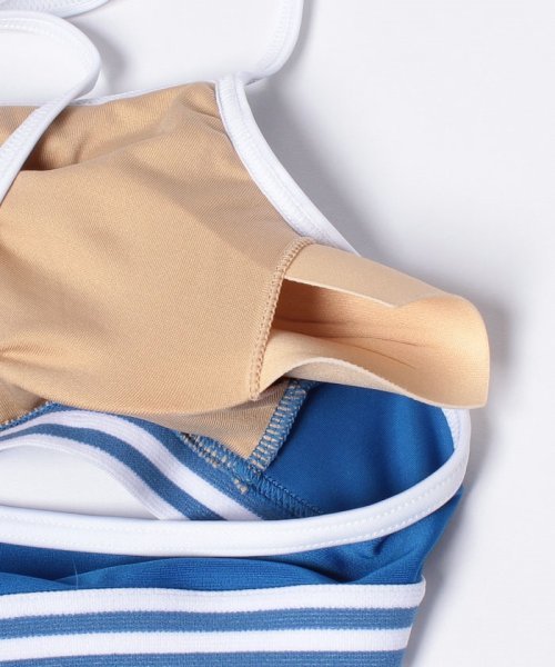 9号Mサイズ 新品 フィラ FILA ブラトップ ビキニショーツ カバーアップTシャツ ショートパンツ４点セット水着 ネイビー レディース 228707_画像7