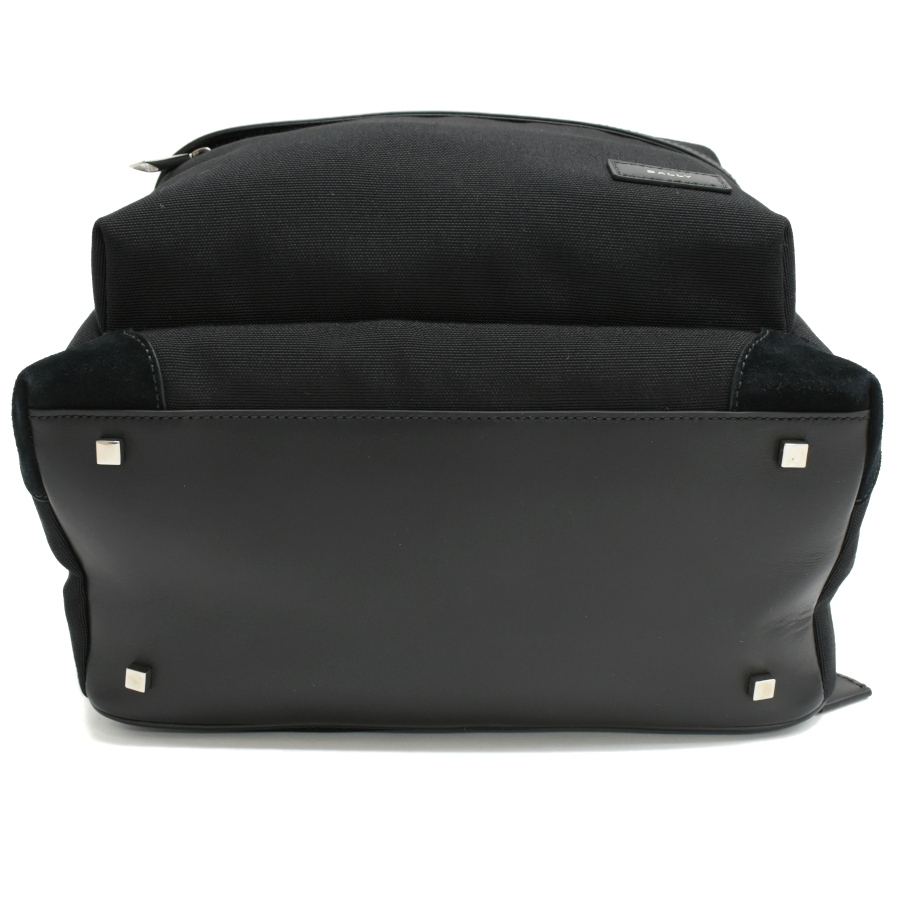 バリー トレッキー バックパック リュックサック ナイロンキャンバス ブラック BALLY TRECKY_画像4