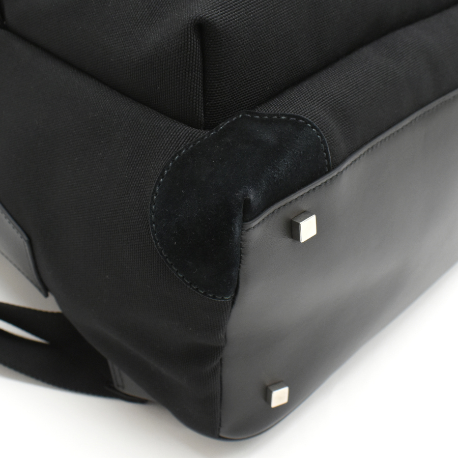 バリー トレッキー バックパック リュックサック ナイロンキャンバス ブラック BALLY TRECKY_画像6