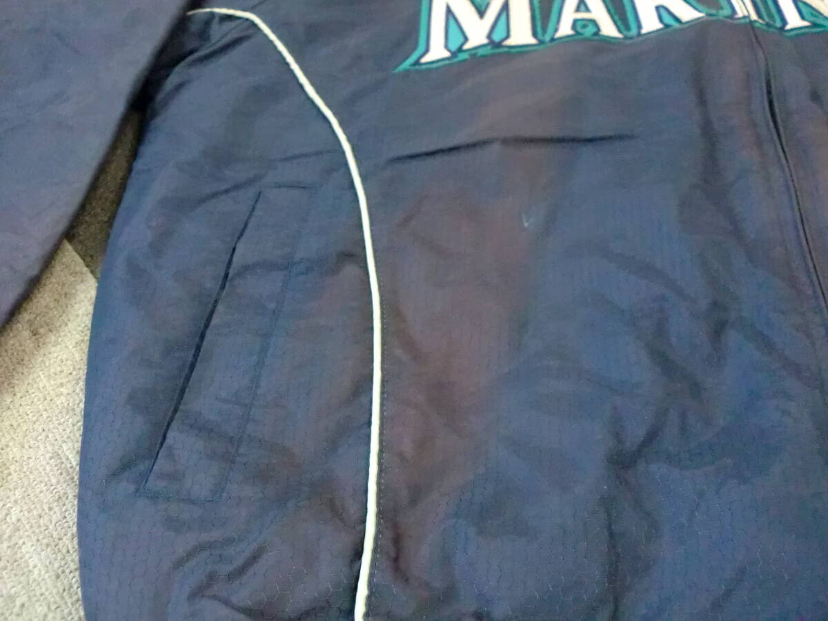 90s00s Majestic Мали na-z жакет XL~ MLB Major League MARINERS Vintage куртка ракушка do флис бейсбол Korea