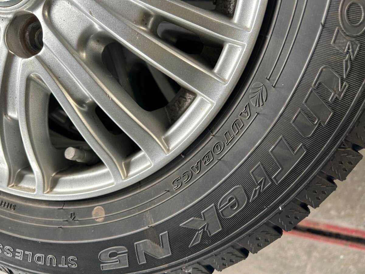 ノーストレックN5　145/80R13　オートバックス　スタッドレスタイヤ　バリ山　9.5部山以上　2022年　軽自動車　アルト_画像4