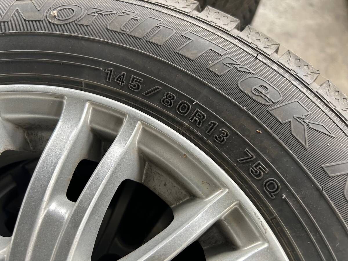 ノーストレックN5　145/80R13　オートバックス　スタッドレスタイヤ　バリ山　9.5部山以上　2022年　軽自動車　アルト_画像6