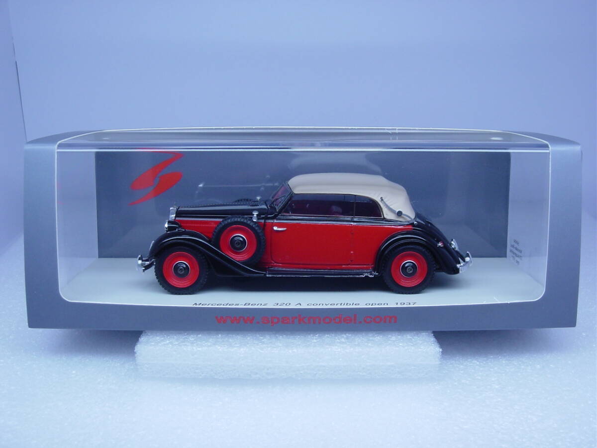 spark 1/43 Mercedes-Benz 320 A Convertible open 1937 メルセデス ベンツ 320Aコンバーチブル_画像1